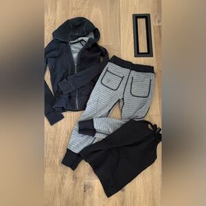 Ivivva lot Black and Gray Kids Matching Set